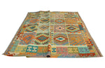 Sangat Mastoure Blue/Red Rug, 8'3" x 9'10"