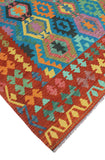 Sangat Vallen Turquoise/Red Rug, 8'5" x 9'8"