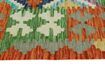 Sangat Reuel Rust/Green Rug, 3'4" x 4'11"