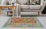 Sangat Briggs Blue/Rust Runner, 2'6" x 4'3"