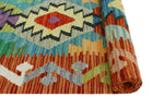 Sangat Noemi Blue/Red Rug, 3'4" x 5'1"