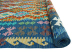 Sangat Said Red/Blue Rug, 6'8" x 9'10"