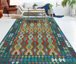 Sangat Said Red/Blue Rug, 6'8" x 9'10"