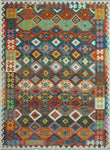 Sangat Orvyn Green/Red Rug, 6'8" x 9'3"