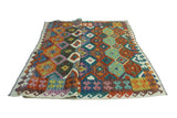 Sangat Orvyn Green/Red Rug, 6'8" x 9'3"