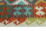 Sangat Orvyn Green/Red Rug, 6'8" x 9'3"