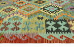 Sangat Radeyah Blue/Rust Rug, 5'1" x 6'6"