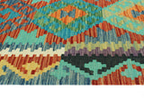 Sangat Pouran Red/Turquoise Rug, 5'0" x 6'7"