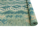 Sangat Udell Blue/Ivory Rug, 5'9" x 8'2"