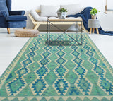 Sangat Tom Lt. Green/Ivory Rug, 5'9" x 8'0"