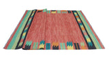 Winchester Mishael Red/Turquoise Rug, 6'6" x 9'11"