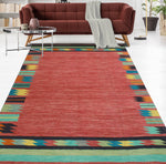 Winchester Mishael Red/Turquoise Rug, 6'6" x 9'11"