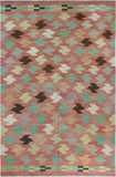 Sangat Uchechi Red/Green Rug, 6'5" x 9'10"