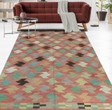 Sangat Uchechi Red/Green Rug, 6'5" x 9'10"