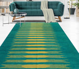 Winchester Aubriell Green/Gold Rug, 5'8" x 7'8"