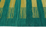 Winchester Lloyd Green/Gold Rug, 6'7" x 10'0"