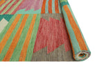 Winchester Carnell Green/Rust Rug, 5'5" x 8'2"