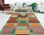 Winchester Orsen Green/Rust Rug, 5'5" x 8'2"