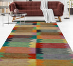 Winchester Maisie Green/Red Rug, 5'9" x 8'3"