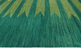 Winchester Baki Green/Gold Rug, 5'7" x 7'11"