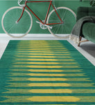 Winchester Baki Green/Gold Rug, 5'7" x 7'11"