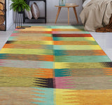 Winchester Illhom Gold/Green Rug, 5'7" x 8'4"