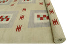 Winchester Azime Beige/Grey Rug, 5'7" x 8'3"