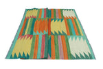 Winchester Evanee Green/Rust Rug, 5'10" x 7'11"