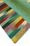 Winchester Fehime Green/Red Rug, 5'6" x 8'0"