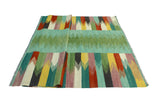 Winchester Fehime Green/Red Rug, 5'6" x 8'0"