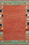 Winchester Velouett Red/Black Rug, 5'4" x 7'1"