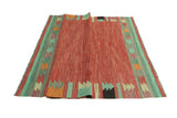 Winchester Velouett Red/Black Rug, 5'4" x 7'1"