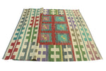 Winchester Charla Red/Green Rug, 5'8" x 8'1"