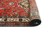 Fine VTG Muqadas Red/Beige Runner, 3'9" x 10'8"