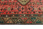 Fine VTG Lilah Red/Brown Runner, 3'3" x 9'2"