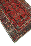 Fine VTG Ramon Red/Brown Runner, 3'2" x 9'10"