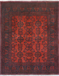 Khal Mohammadi Liaqat Red/Navy Rug, 4'11" x 6'5"