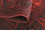 Khal Mohammadi Liaqat Red/Navy Rug, 4'11" x 6'5"