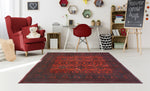 Khal Mohammadi Liaqat Red/Navy Rug, 4'11" x 6'5"