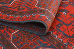 Khal Mohammadi Niya Red/Navy Rug, 4'11" x 6'6"