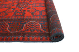 Khal Mohammadi Niya Red/Navy Rug, 4'11" x 6'6"