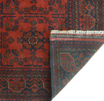 Khal Mohammadi Sawyers Red/Navy Rug, 5'0" x 6'5"