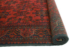 Khal Mohammadi Sawyers Red/Navy Rug, 5'0" x 6'5"