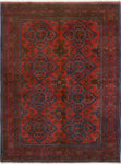 Khal Mohammadi Muzaffer Red/Navy Rug, 4'9" x 6'7"