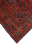 Khal Mohammadi Nurten Red/Navy Rug, 4'11" x 6'5"