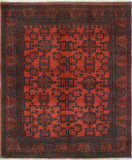 Khal Mohammadi Talia Red/Navy Rug, 5'0" x 6'5"