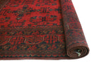 Khal Mohammadi Perkins Red/Navy Rug, 4'10" x 6'5"