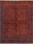 Khal Mohammadi Nargess Red/Navy Rug, 5'6" x 7'9"