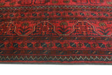 Khal Mohammadi Yardly Red/Navy Rug, 5'7" x 7'7"