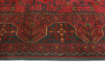 Khal Mohammadi Tyrone Red/Charcoal Rug, 5'10" x 7'10"